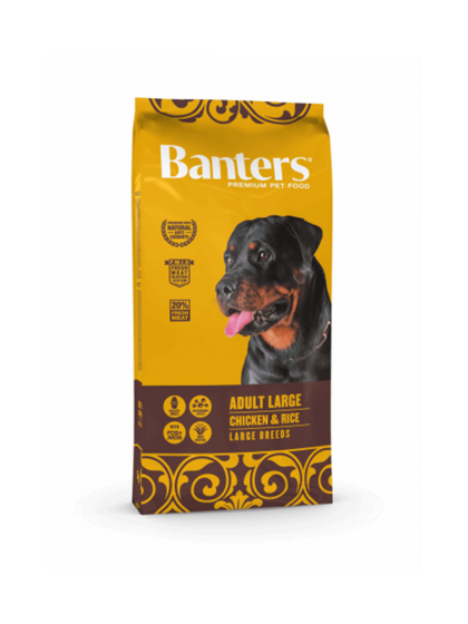 BANTERS ADULT LARGE CHICKEN & RICE 15KG